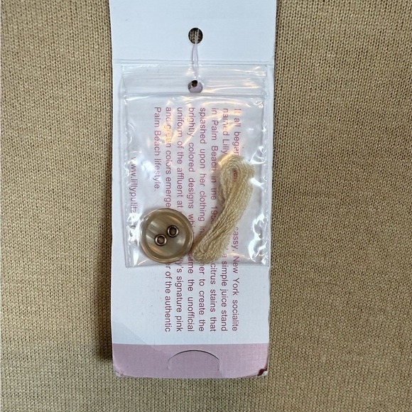 NWT Lilly Pulitzer Aurora Peplum, Wool Sweater, Almond, Sweater, Size Small - Picture 13 of 13